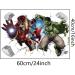 Hulk 3D Wall Stickers - Avengers Robot Breaking Wall Decals for Bedrooms - Wall Art Decor - Buy Online on GoSupps.com