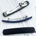3 Pcs Matte French Hair Clips Set - Strong Hold Vintage Barrettes for Women and Girls - Blue, Green, Black - Buy Online on GoSupps.com