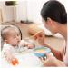 Toyvian 5-Set Baby Medicine Feeder - Silicone Pacifier Squeeze Feeder for Infant Food & Medications - 14x4.6cm - Ideal for Toddlers - Orange - Buy Online on GoSupps.com