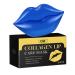AOAO Lip Mask Overnight Hydrolyzed Collagen & Sodium Hyaluronate Gel Pads for Intensive Moisture Repairing Chapped Lips and Reducing Wrinkles Daily Lip Care for Smoothing 20Pcs (Blue)
