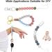 Silicone Pearls for Babies - Round Star Pearls Pacifier Clips Keychain & Toy Accessories - Buy Online on GoSupps.com