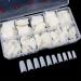 FANTESI 1000 Pcs Acrylic Half Cover French Nail Tips - Coffin Shape, Clear/Natural - for Nail Salons and DIY Manicure - Buy Online on GoSupps.com