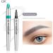 New Magic Eyebrow Pencil 3D Waterproof Microblading Eyebrow Pencil Contouring Pen Eyebrow Pencil with 4 Fork Tip Effortlessly Creates Lasting MakeUp Professional Natural Looking Eyebrows (1PC-A) - Buy Online on GoSupps.com