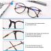 Firmoo Blue Light Blocking Computer Glasses Round Eyewear Anti Blue Light Lens Eye Strain Reduce Headache Black 0.0x - Buy Online on GoSupps.com