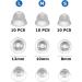 Dome Hearing Aid Silicone Domes - 30 Pack Medium & Small Power Domes - Close Domes Ear Tips - Large Power Dome for Hearing Resound Accessories (White) | Hearing Direct - Buy Online on GoSupps.com
