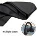 2Pcs Satin Eye Mask Set - Adjustable 62inch Blindfold for Travel, Nap, Meditation - Black and Red - Buy Online on GoSupps.com
