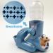 Vannon 3-in-1 Hamster Water Bottle with Food Container Base - 4oz/120ml, BPA Free Blue - Buy Online on GoSupps.com