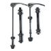 Lohill 1 pair of bicycle hollow shaft quick tensioner bicycle axis rear wheel bicycle axis front wheel bicycle axis set bicycle front wheel axle for 20 22 24 28 28 inch bicycle axes (black)