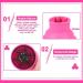 Haomeeduo Foldable Silicone Hair Dryer Diffuser Attachment for Curly Hair - Universal Fit Portable Design Perfect for Travelers - Pink - Buy Online on GoSupps.com