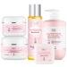 AILKE Skin Glowing 5-In-1 Range With Glutathione Vitamin C Organic Shea Butter Moisturizing Smooth and Clean Skin Increase Skin Radiance Gift Set