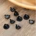100PCS Rubber Pin Backs - Safety Backs for Lapel Pins, Brooches, Hats, Badges - Black - Buy Online on GoSupps.com