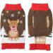 ABRRLO Christmas Dog Sweater | Warm Pet Sweater for Small & Medium Dogs (XS Deer) - Cozy Holiday Attire - Buy Online on GoSupps.com