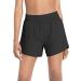 Baleaf Women's 4 Running Shorts with Zipper Pockets & Liner - Quick Dry Athletic Shorts for Workout & Gym - Black - Medium - Buy Online on GoSupps.com