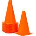 Orange Plastic Cones for Speed & Agility Training (9 In, 20 Pack) - Sports Equipment - Buy Online on GoSupps.com