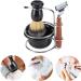 Viperr Professional Shaving Brush Set | 4-Part Manual Shaving Kit for Men Perfect Gift for Fathers & Husbands - Buy Online on GoSupps.com
