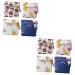 Healeved 2 sentences 4 pcs packed with women bandage PADE PAD BACK BACK PACK WORNCATION COUNTION POSTION WORLD PACK SANITIONSATION COUNTRY STARE STARE IN THE SAPES ARE CONESTIONS FROM FORN X 2 COST 13x13cmx2Pcs