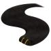 Youngsee 55cm Brown Real Hair Extensions - Remy Weft Hair - Double 100g #2 for Easy Insertion - Buy Online on GoSupps.com