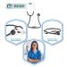 Stethoscope for Doctors & Medical Students | Comfortable Aluminum Chest Piece Flexible Latex-Free Tube Soft Ear Knobs - Micro Brown (Black - Buy Online on GoSupps.com