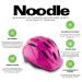 Joovy Noodle Bike Helmet for Kids Ages 1-9 | Adjustable Sizing Dial, Sun Visor, Pinch Guard, 14 Vents | Small Pink - Buy Online on GoSupps.com