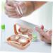 Solustrie Colored Contact Lens Case - 3 Pack Cosmetic Container for Travel - Compact & Stylish 6.20x4.20x2.20cm - Buy Online on GoSupps.com