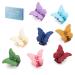 8PCS Butterfly Hair Clips for Women and Girls Small 90s Colourful Hair Claw Clips for Thick Hair Medium 90's Strong Hold Jaw Clip for Thin Hair 8 Color Available