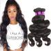 Brazilian body wave virgin hair 3 bundle unprocessed grade 6a+ 100% human hair extensions mixed length of natural black color 300g (20 22 24 inch) 20 22 24 inch