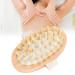 Natural Wooden Massage Brush | Body Scrubber & Scalp Massager - Shop Internationally - Buy Online on GoSupps.com