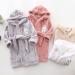Buy Miyanuby Soft Flannel Baby Bathrobe - Ice Bear Gray Hoodie for Boys & Girls (3-4 Years) | Cozy Nightwear & Gift Idea - Buy Online on GoSupps.com