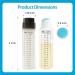 Pack of 6 K-BOTTLE 1oz Minoxidil Applicator Bottles with Sponge Head - Scalp Essence & Hair Loss Medicine/Cosmetic - Black & Translucent - Buy Online on GoSupps.com