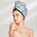Hair Towel Wrap for Quick Drying Colorful Butterfly Design | Hair Drying Towel Turban with Button - Buy Online on GoSupps.com