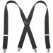 Kangdai Men's Hard-Wearing Braces with 4 Leather Clips & Wide Elastic Carriers Light Green Pants Accessories - Buy Online on GoSupps.com