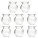 Geardeangloow Professional 8 Pieces Glass Cupping Therapy Set Glasses Glass Fire Cupping Glasses 8 Pieces No. 1 8 Pieces No. 1