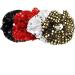 Zac's Alter Ego Set of 4 Sequin Hair Scrunchies - Black Red Silver & Gold - Buy Online on GoSupps.com