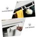 Zerodeko 3pcs Hook up Clothes Rack Over The Door Towel Rack Cabinet Door Towel Rack Clip-on Rack White Abs - Buy Online on GoSupps.com