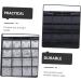 Mikinona 2pcs Eye Shadow Box Black Eyeshadow Clear Makeup Tools Eyeshadow DIY Pallet Travel Supplies Lipstick - Buy Online on GoSupps.com