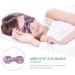 FOMIYES Reusable Jade Eye Mask & Ankle Wrap - Cooling Gel Pad for Sleep Migraine Relief & Travel - Amethyst Silk Blindfold in Purple - Buy Online on GoSupps.com