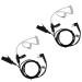 A AIRSN 2 Pin Earpiece Headset for Motorola CP200 GP300 CLS1110 CLS1410 Walkie Talkies/Two Way Radio with Transparent Acoustic Tube (Pack of 2)