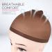 Fandamei 6-Piece Wig Caps Set - Breathable Nylon Elastic Hair Network Caps in Dark Brown for Comfortable Wig Wear - Buy Online on GoSupps.com