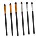 Beatifufu 6pcs Handle Horse Makeup Eye Bristles Blending Professional Handles with for Miss Plastic Hair