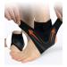 Ankle Stabilizer Brace for Men & Women - Breathable Adjustable Compression Support Wrap for Ankle Pain Relief Injury Recovery - Black/Grey - Buy Online on GoSupps.com