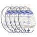 5Pc Urinary Drainage Bag with Anti-Reflux Chamber 1500ml Leg Bag Urinary Bag for Home and Hospitals Health Aids