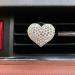 Buy SOLUSTRE Bling Heart Air Vent Clips - 2pcs Car Decoration & Freshener Accessories for Stylish Interior Decor - Buy Online on GoSupps.com