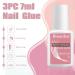 Rosarden Nail Glue for Acrylic Nails - Strong Adhesive for Press on Nails - 3PCS - Buy Online on GoSupps.com
