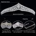Small Vintage 3A Cubic Zirconia Pageant Tiara - Princess CZ Wedding Crown for Birthday Party Hair Accessories - Silver HG0104 - Buy Online on GoSupps.com