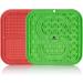 Knuffelwuff Double Pack Lick Mat with Suction Cup | BPA-Free Silicone Dog Slow Feeder - Anti-Slip Dishwasher Safe Easy to Clean - Buy Online on GoSupps.com