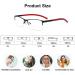 BAFAFA Unisex Fashion Reading Glasses +1.75 - Anti-UV HD Resin Lens Eye Fatigue Relief UV400 Protection in Gray - Buy Online on GoSupps.com