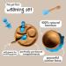 7 Star Bamboo Baby Weaning Set | Suction Bowl, Plate, Spoon & Fork | Non-Slip | Blue - Buy Online on GoSupps.com