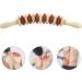 Wooden Massage Roller - Back & Body Massager for Pain Relief Anti-Cellulite Ideal for Sports & Yoga - Natural Wood | Fast International Shipping - Buy Online on GoSupps.com