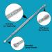 Spiral Ear Wax Remover Kit - Spring Ear Cleaner Tool Set for Ear Cleaning and Wax Removal - Silver - Buy Online on GoSupps.com