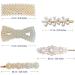 5 Pcs Pearl Hair Clips Handmade Fashion Pearl Hair Accessories Party Wedding Daily Hair Clips Gifts for Women Girls - Buy Online on GoSupps.com